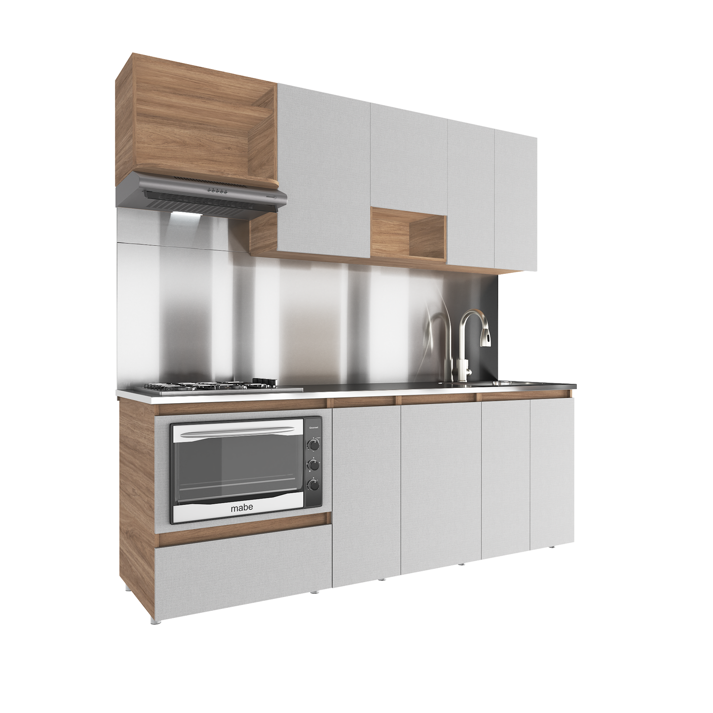 Cocina luxemburgo 2.10 derecho con horno