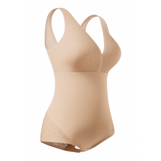 Faja tipo body de control de abdomen, bralette incorporado