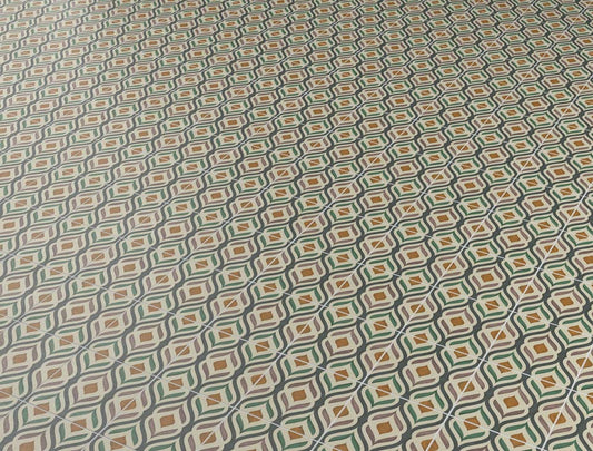 Piso Pared Fez Pétalos Multicolor Cara Única 19.8X19.8