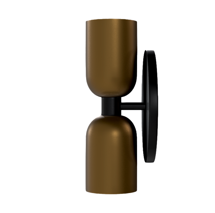 Lámpara de pared 2 luces Moderna Lima Bronce