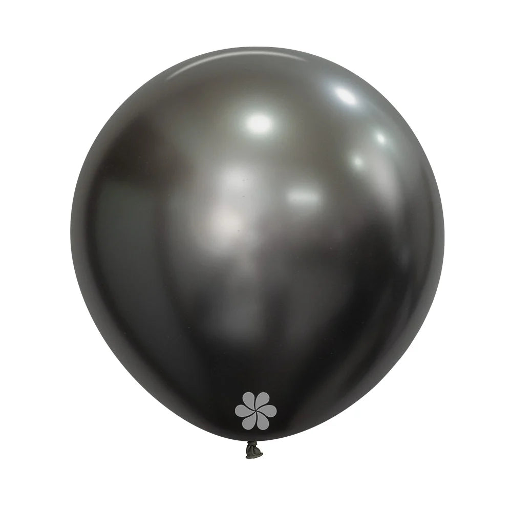 Globo Redondo silk gris medianoche