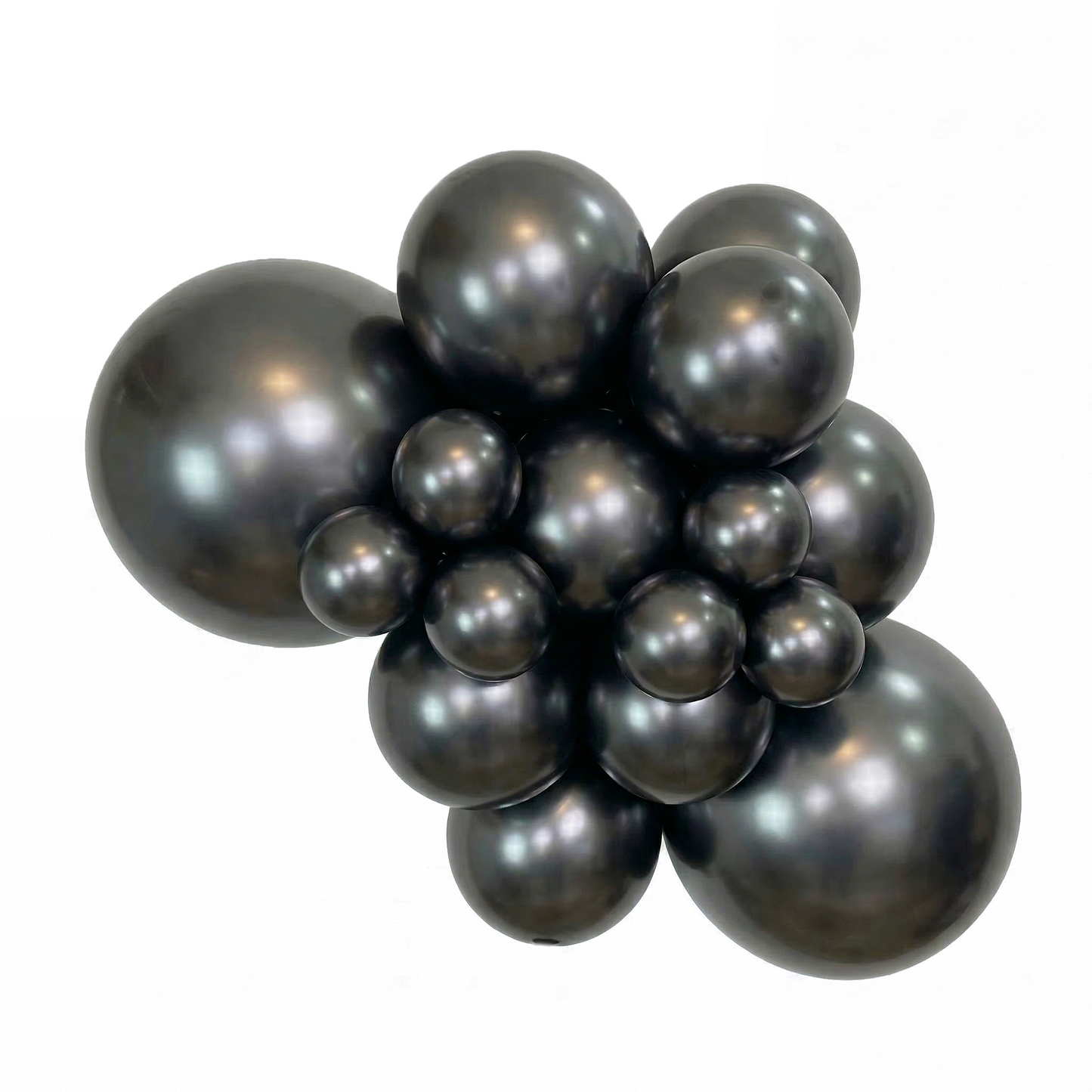 Globo Redondo silk gris medianoche
